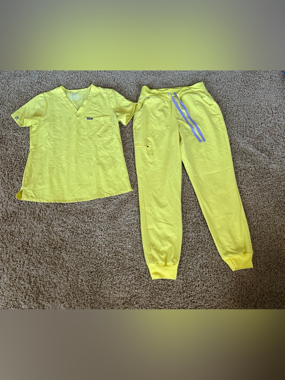 Figs Lifesaver Yellow Scrub Set S/M
